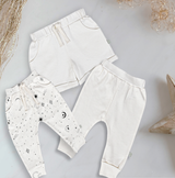 Baby Kid Organic Shorts | Ivory by The Honey and Bro Co. - Back View