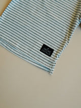 Long Sleeve Tee - Gray Stripe by The Honey and Bro Co. - Back View