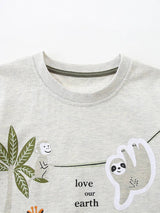 Boys animal cartoon cotton two-piece summer set - view 5 for toddlers 2Y-5Y