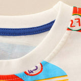 Boys cartoon print cotton short sleeve summer t-shirt - view 3 for toddlers 2Y-5Y