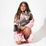 Matching Red Bamboo Christmas Polar Bear Pet Bandana by Bellabu Bear - Lifestyle View