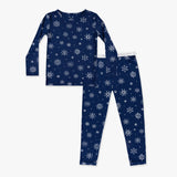 Snowflake Bamboo Kids Pajamas by Bellabu Bear - Back View