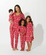 Red Bamboo Christmas Polar Bear Toddler Pajamas by Bellabu Bear - Size Chart