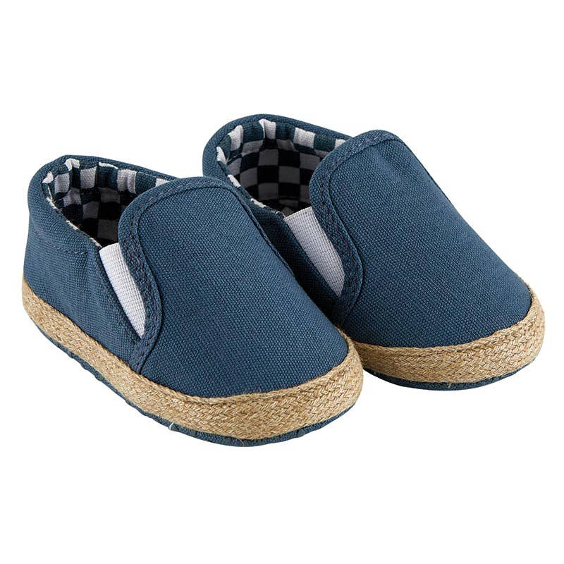 BLUE SLIP-ON SANDALS by Stephan Baby by Creative Brands - Front View - Easter Baby Clothing