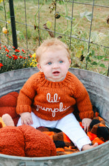 Lil' Pumpkin Sweater by Huggalugs - Size Chart