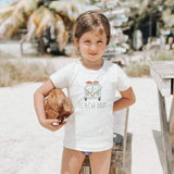 Beach Bum Graphic Tee by Finn + Emma - Detail View - Organic Cotton Toddler Tee