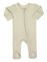 Organic Cotton Long Sleeve Romper with Mittens by The Honey and Bro Co. - Lifestyle View