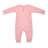 Baby Ribbed Playsuit by Three Little Tots - Side View