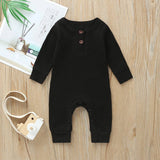 Unisex Ribbed Button-Up Jumpsuit by The Honey and Bro Co. - Lifestyle View
