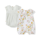 Tulip Field 2-pack Bubble Romper Set by The Honey and Bro Co. - Detail View