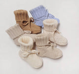 Knitted Booties Socks by The Honey and Bro Co. - Lifestyle View