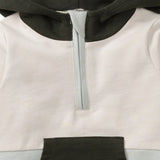 Color Blocked Sweatshirt & Pants Set by Burt's Bees Baby - Detail View