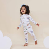 Dragon Organic Cotton Growsuit Zippy Romper - On Baby Front