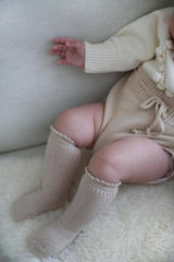 Cream Heart Romper - Styled on Baby