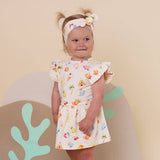 Beach Fun dress neckline and sleeve detail