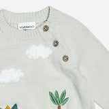 Dino Appliqué Baby Sweater - Styled on Baby