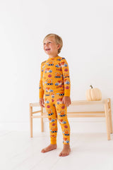 Let the Gourd Times Roll Kids Pajamas by Kiki + Lulu - Close-Up View