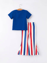 4th of july "made in the Usa" Applique Set by The Honey and Bro Co. - Back View