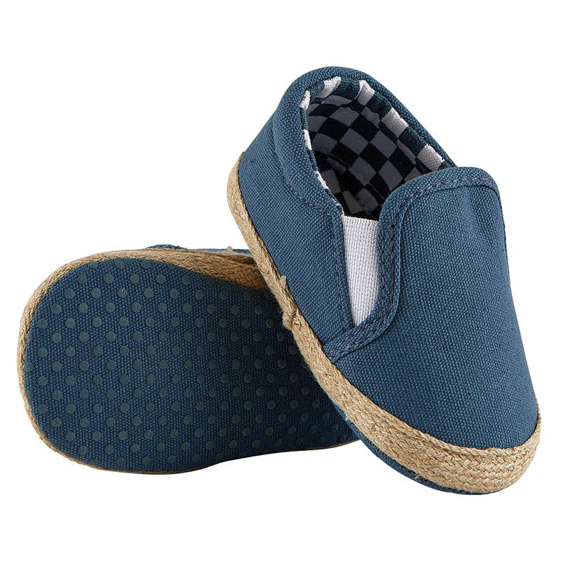 BLUE SLIP-ON SANDALS by Stephan Baby by Creative Brands - Back View - Easter Baby Clothing