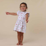 White Rabbit Organic Cotton Short Sleeve Dress by Snuggle Hunny - View 12 - Easter Baby Clothing