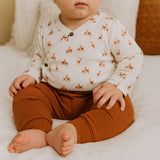 Organic Cotton Cuffed Sweatpants by The Honey and Bro Co. - Detail View