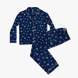 Family Matching Snowflake Bamboo Men's Pajama Set by Bellabu Bear - Back View