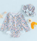 Wild Flower Swim Set by The Honey and Bro Co. - Back View