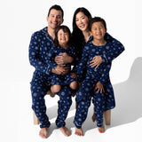 Family Matching Snowflake Bamboo Men's Pajama Set by Bellabu Bear - Side View