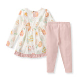 Floral Easter Eggs Tunic & Pants Set | Organic Cotton Baby - Baby & Toddler Clothing | The Honey and Bro Co