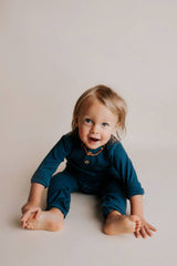 Baby Ribbed Playsuit with Pockets by Three Little Tots - View 24