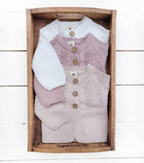 Olesya Cotton Knit Sweater by The Honey and Bro Co - Detail View