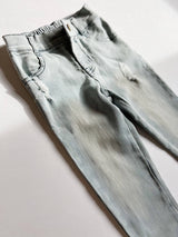 Stretch Denim Pants Slate Gray - Fabric Detail