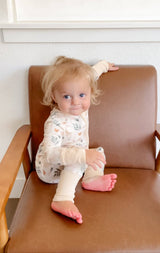 Boho Bamboo Baby Sleeper - Fold-Over Mitts Detail