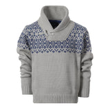Cozy Pullover Knitted Sweater with Toggle Button Clo... by b-one inc - Side View