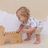 Dragon Organic Cotton Baby & Toddler Tee - Fabric Close-Up