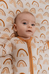 Joan's Boho Rainbow Zippy Pajamas - Back View