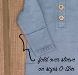 Organic Cotton Baby Bodysuit by OLIVE & CRADLE - Close-Up