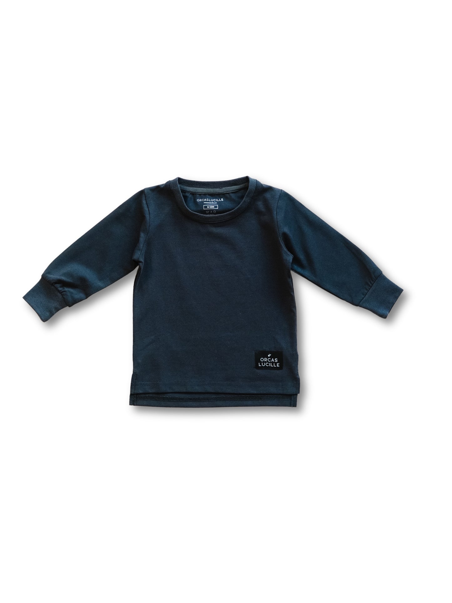 Long Sleeve Tee | Off Black by The Honey and Bro Co. - Front View