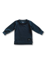 Long Sleeve Tee | Off Black by The Honey and Bro Co. - Front View