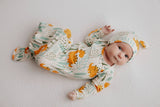 Dinosaur Zoo Knotted Gown by Three Little Tots - Lifestyle - Newborn Baby Clothing