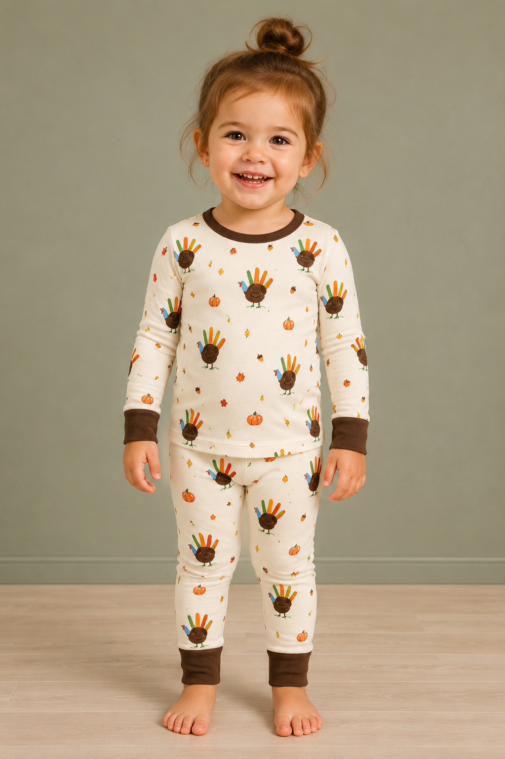 Feathered Friend Zinza toddler two-piece pajama set by The Honey and Bro Co.