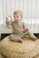 Bamboo Henley Romper - View 6
