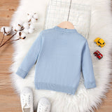 Toddler Vehicle Pattern Button Up Cardigan Sweater by PatPat - Fabric Detail