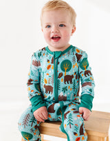 Woody Woodland Bamboo Pajamas | Baby Sleeper by The Honey and Bro Co. - Front View