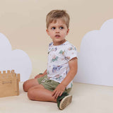 Dragon Organic Cotton Baby & Toddler Tee - Flat Lay