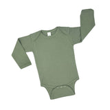 Organic Long Sleeve Baby Bodysuit by The Honey and Bro Co. - Back View