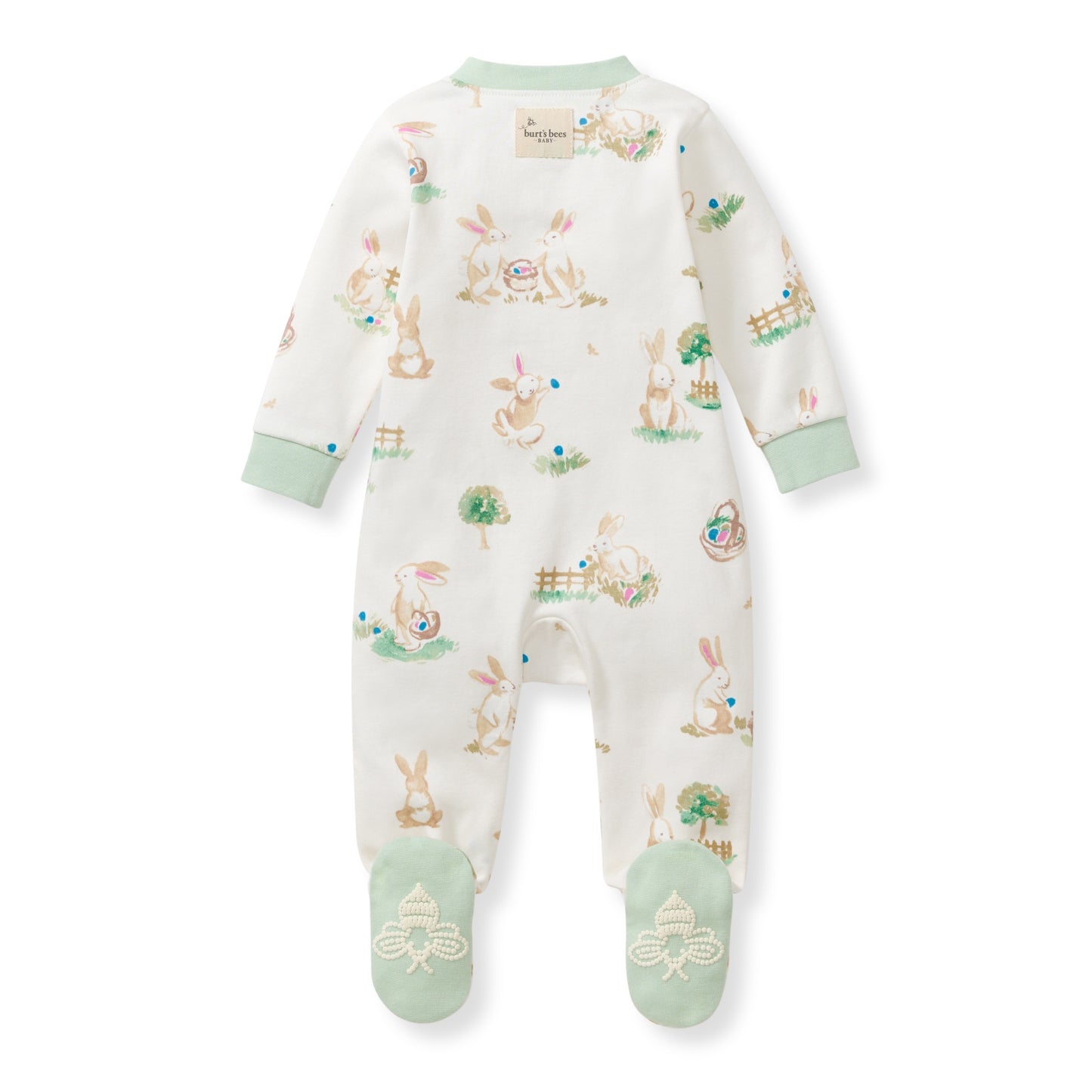 Bunny Egg Hunt Organic Cotton Sleeper | Easter - Baby & Toddler Clothing | The Honey and Bro Co
