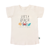 Life's a Beach Graphic Tee by Finn + Emma - Front View - Organic Cotton Toddler Tee
