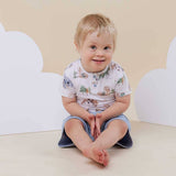 Dragon Organic Cotton Short Sleeve Bodysuit - Styled Outfit