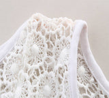 Lace Blouse & Jeans Set - Lace Detail Close-Up